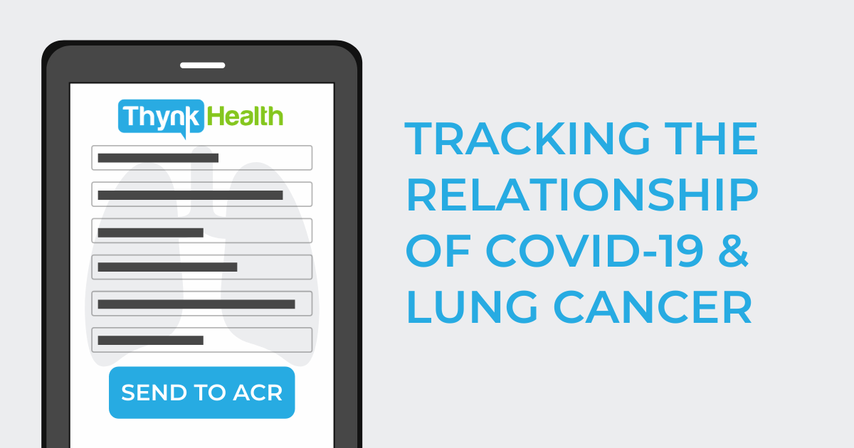 Tablet sends tracking data - Covid-19 & Lung Cancer Connection