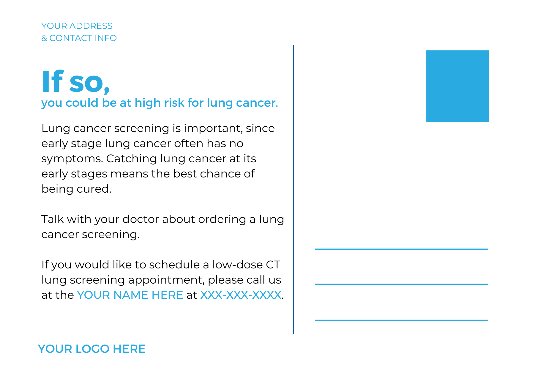 Lung Screening Post Card